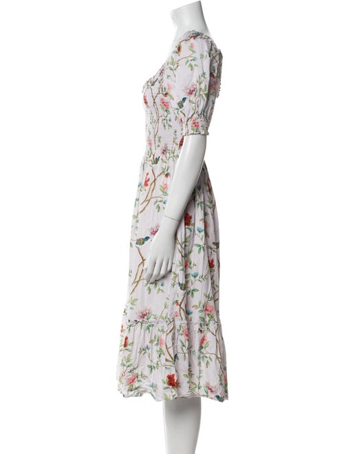 Hill House Home Floral Print Midi Length Dress