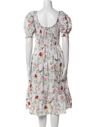 Hill House Home Floral Print Midi Length Dress
