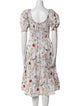 Hill House Home Floral Print Midi Length Dress