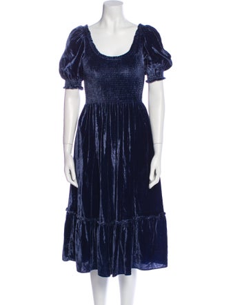 Hill House Home Scoop Neck Midi Length Dress