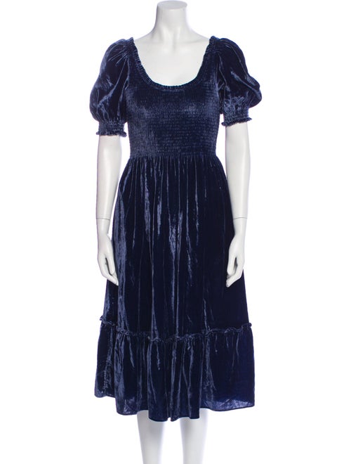 Hill House Home Scoop Neck Midi Length Dress