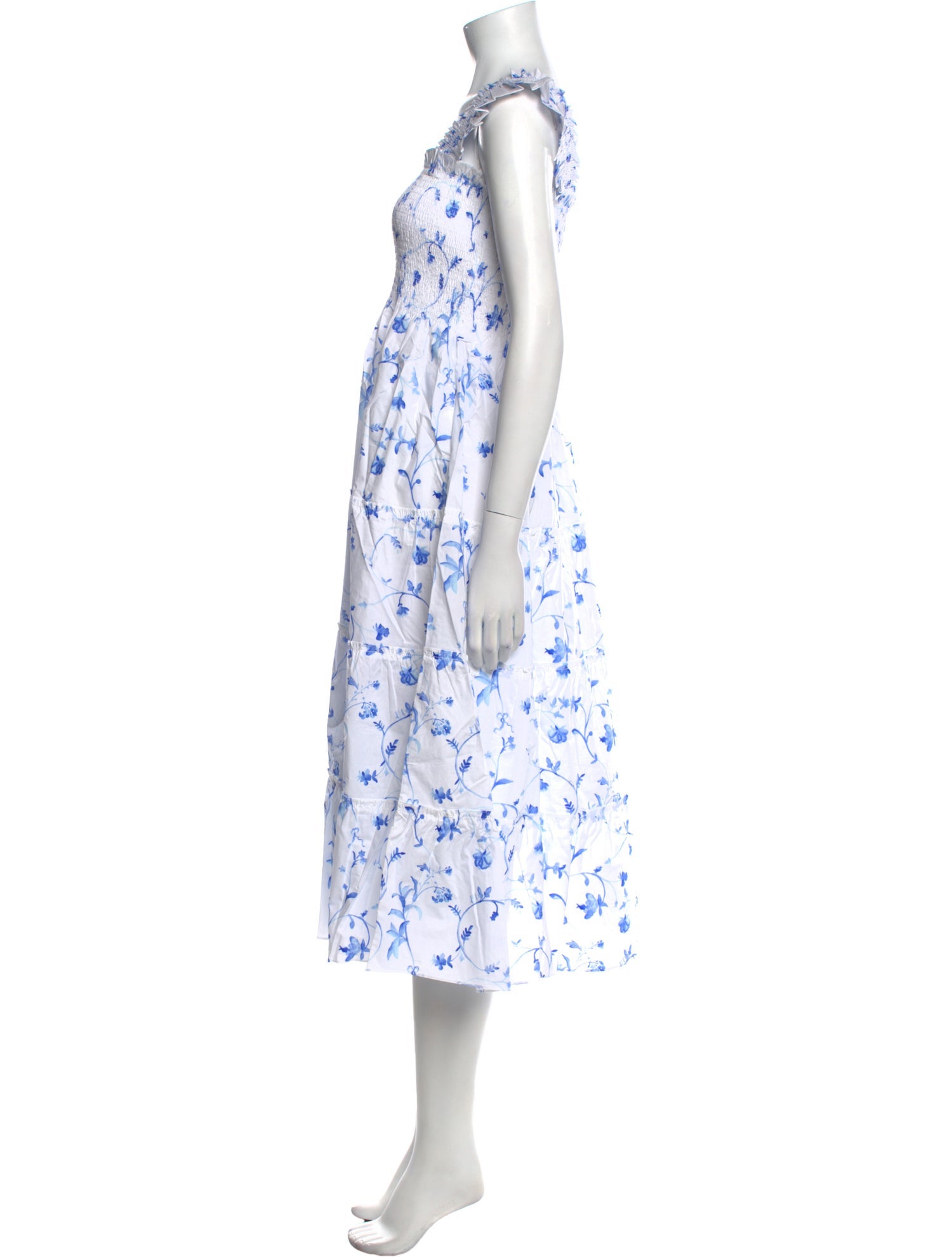 Hill House Home Floral Print Midi Length Dress w/ Tags