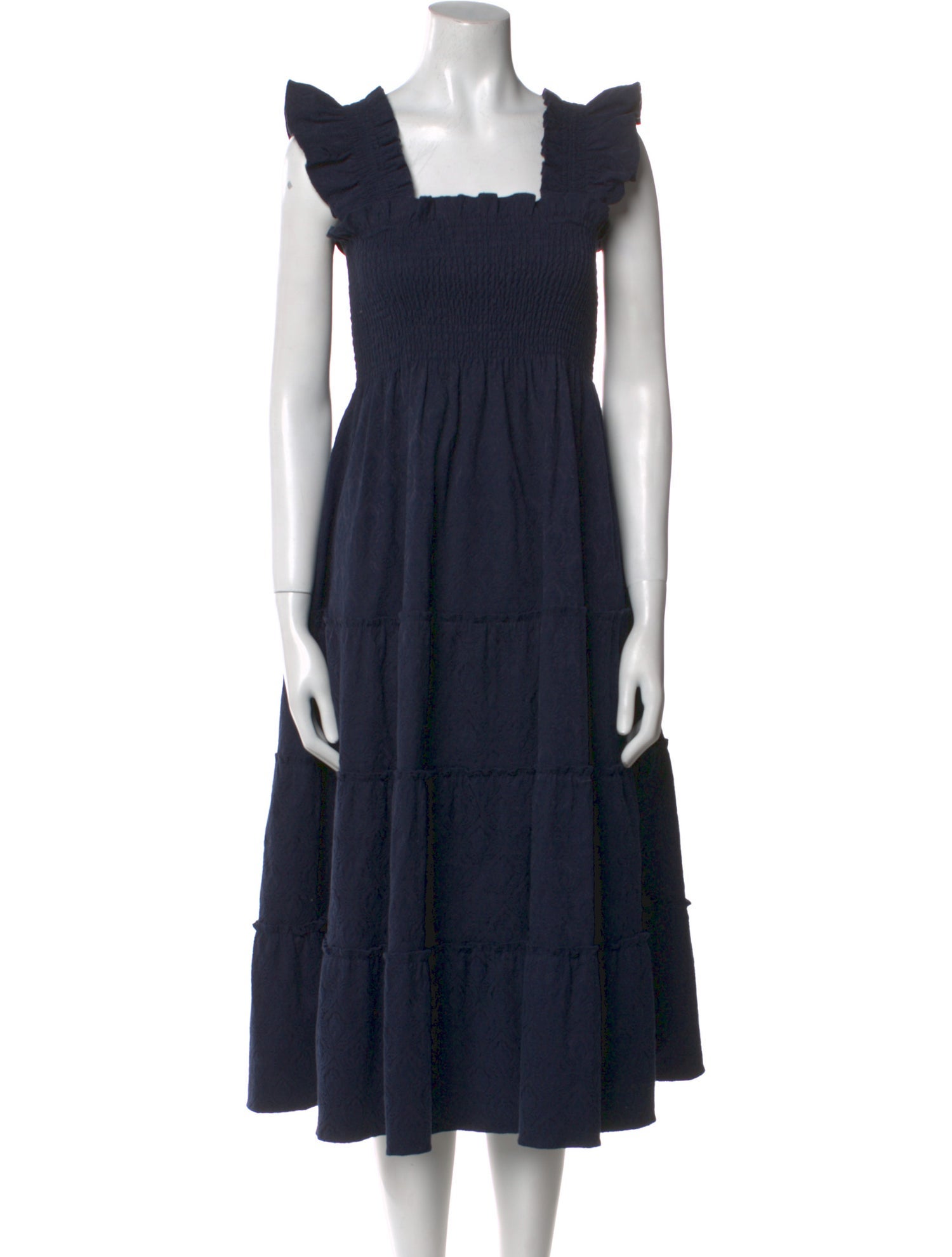 Hill House Home Square Neckline Midi Length Dress