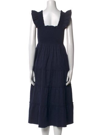 Hill House Home Square Neckline Midi Length Dress