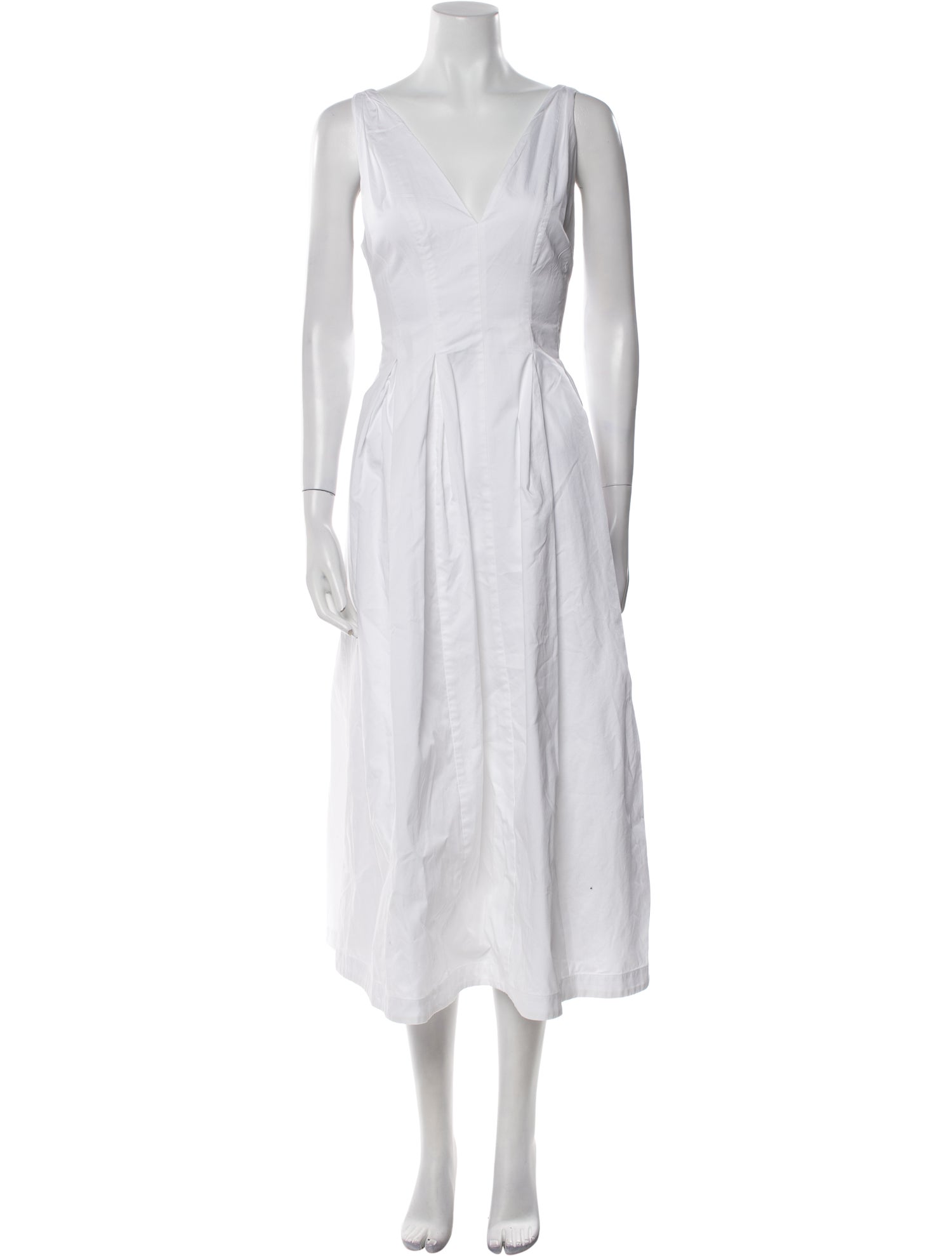 Hill House Home V-Neck Midi Length Dress