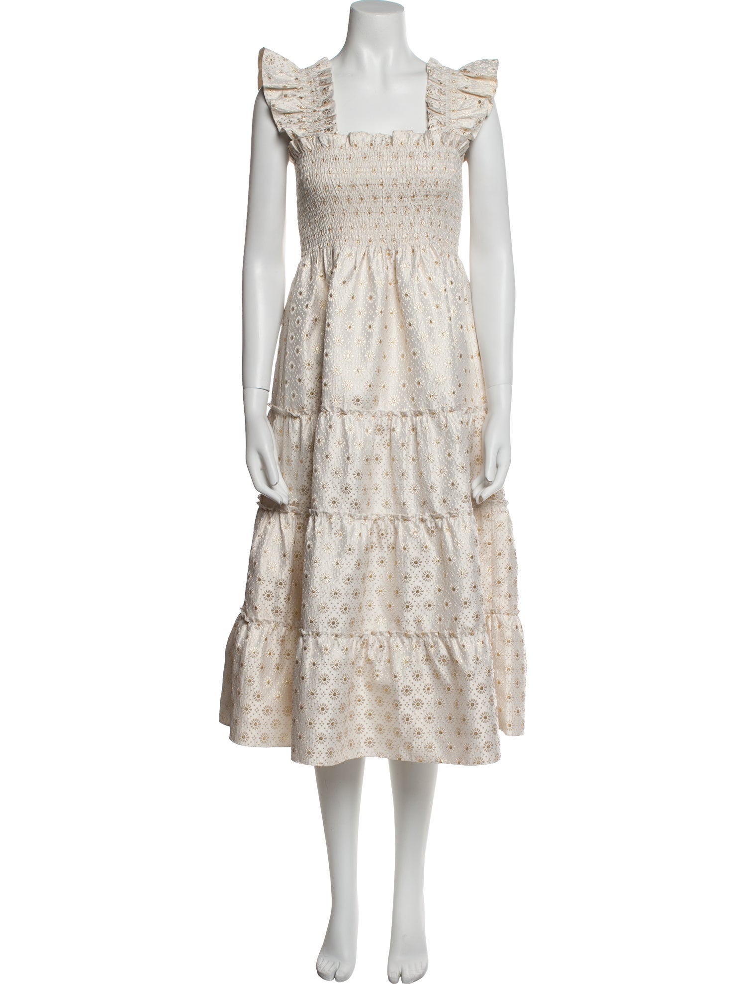 Hill House Home Floral Print Midi Length Dress