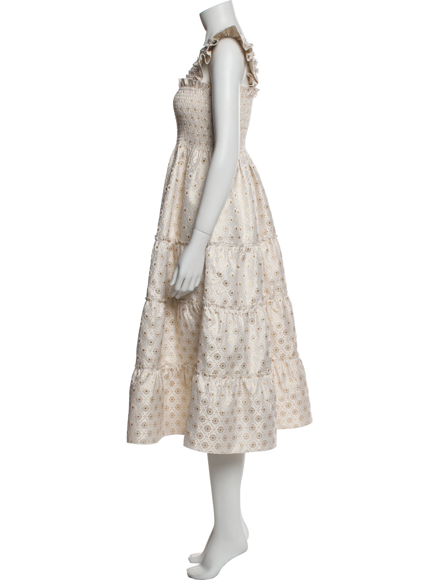 Hill House Home Floral Print Midi Length Dress