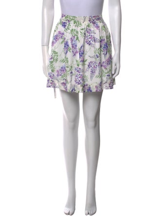 Hill House Home Floral Print Mini Skirt