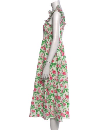 Hill House Home Floral Print Midi Length Dress
