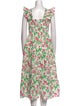 Hill House Home Floral Print Midi Length Dress