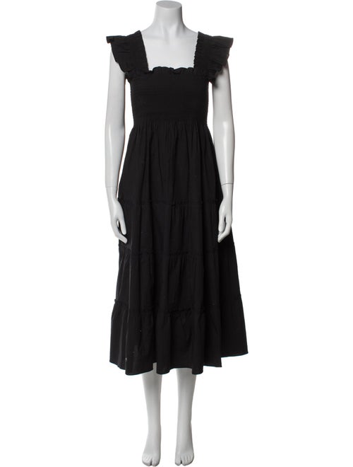 Hill House Home Square Neckline Midi Length Dress
