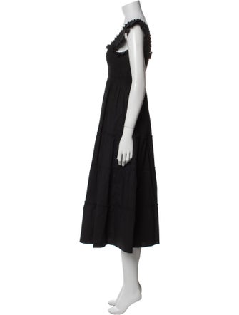 Hill House Home Square Neckline Midi Length Dress