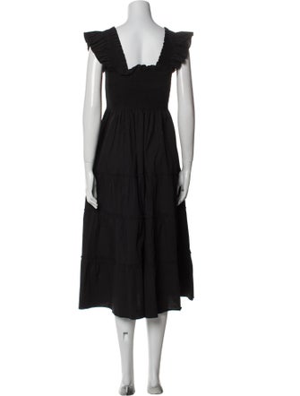 Hill House Home Square Neckline Midi Length Dress