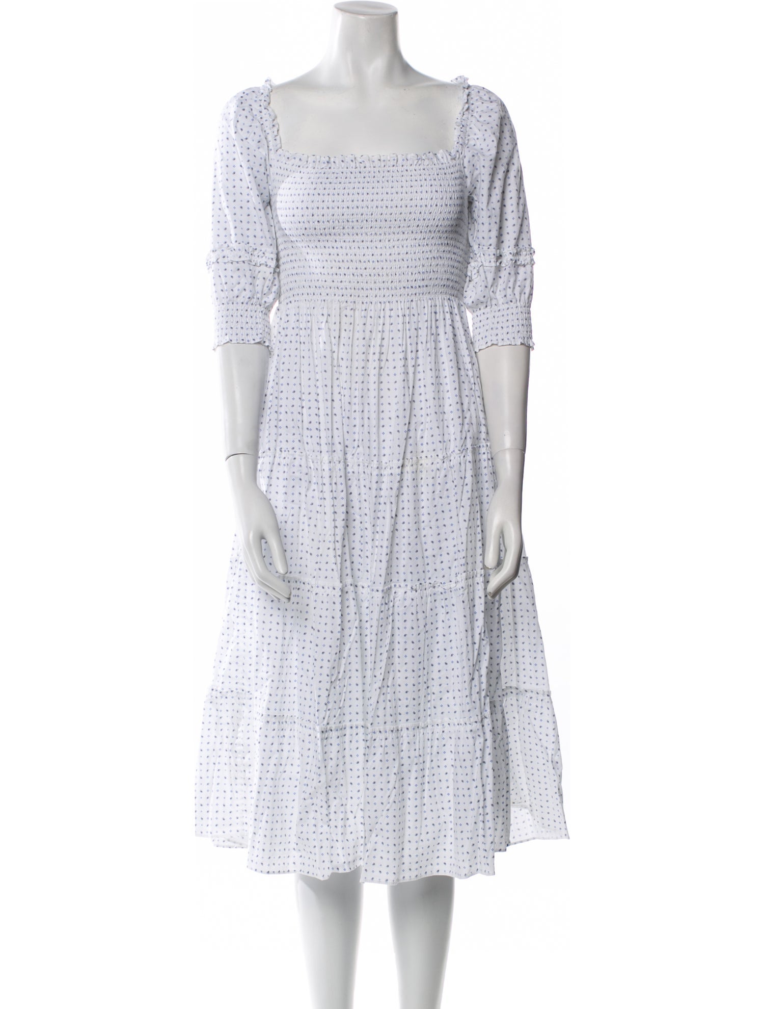 Hill House Home Square Neckline Midi Length Dress