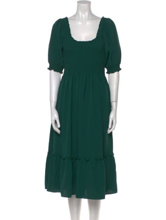 Hill House Home Square Neckline Midi Length Dress