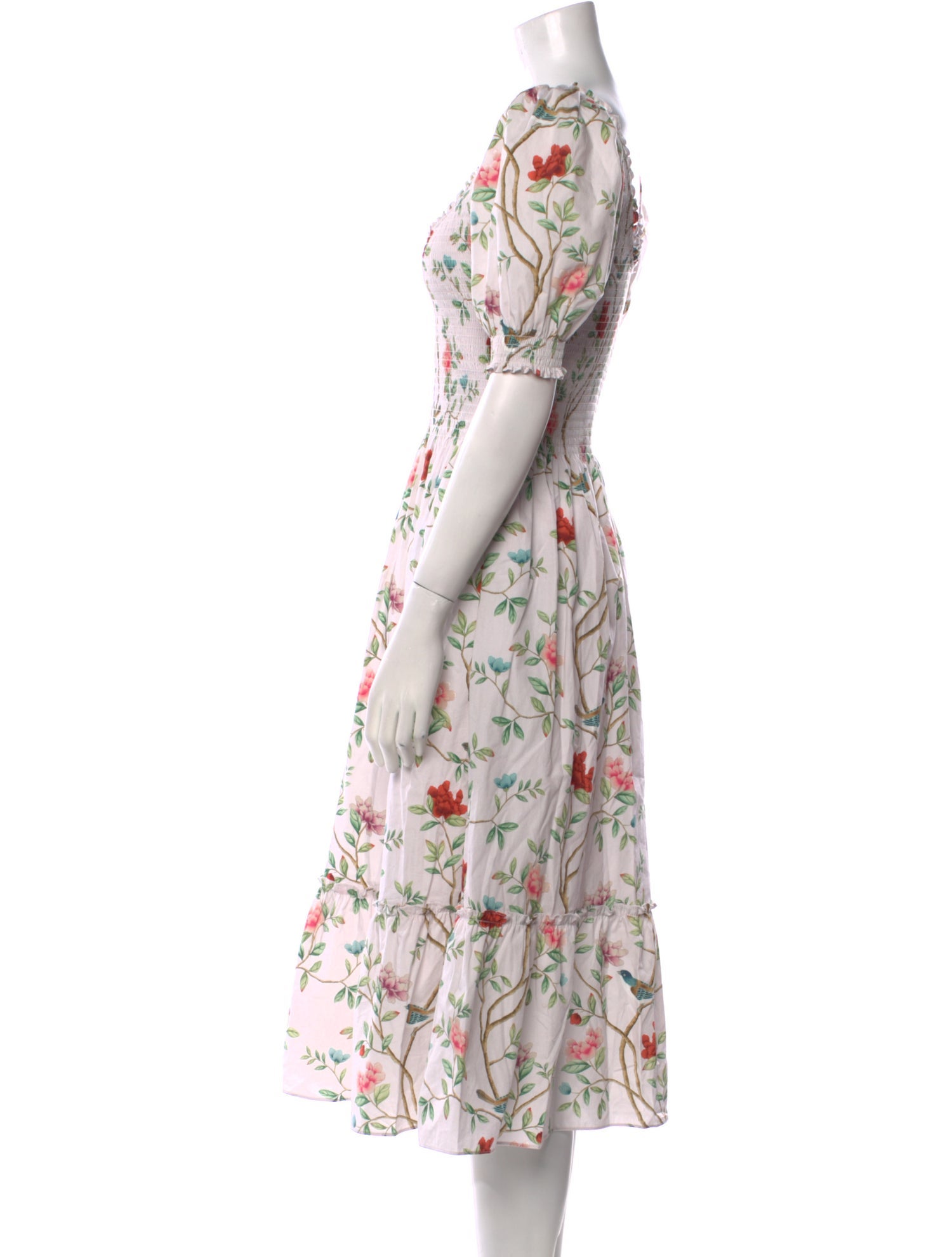 Hill House Home Floral Print Midi Length Dress