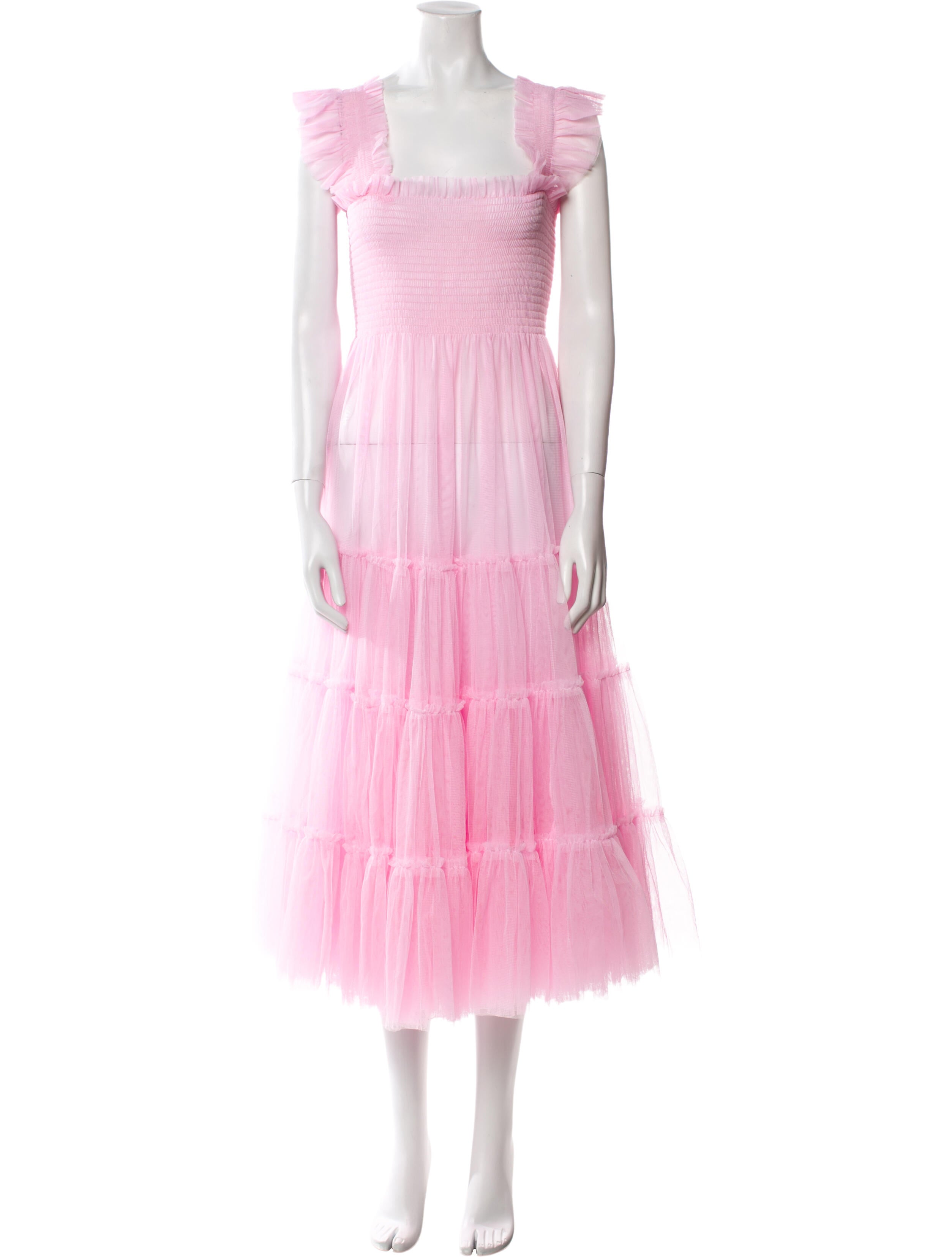 Hill House Home Square Neckline Midi Length Dress