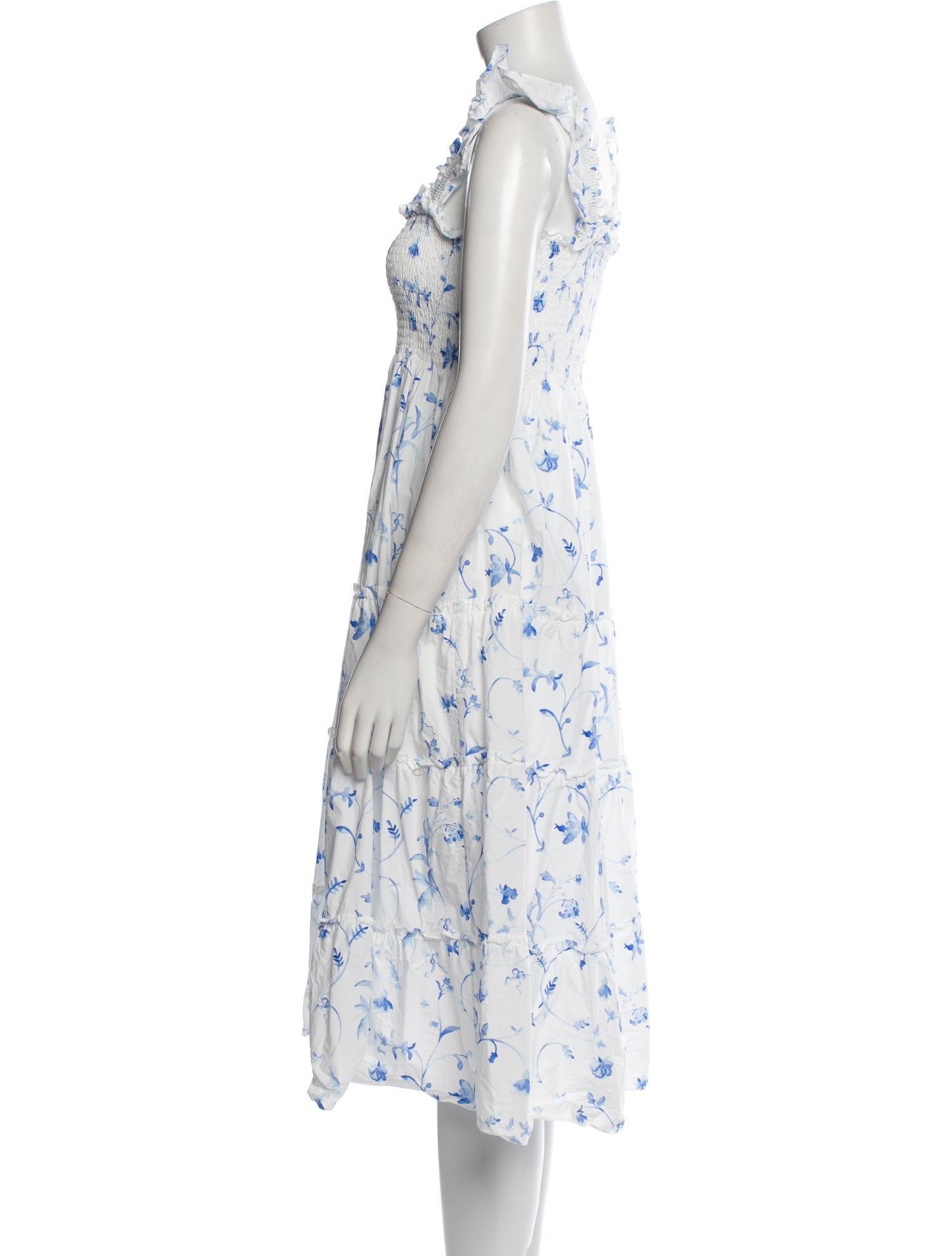 Hill House Home Floral Print Midi Length Dress