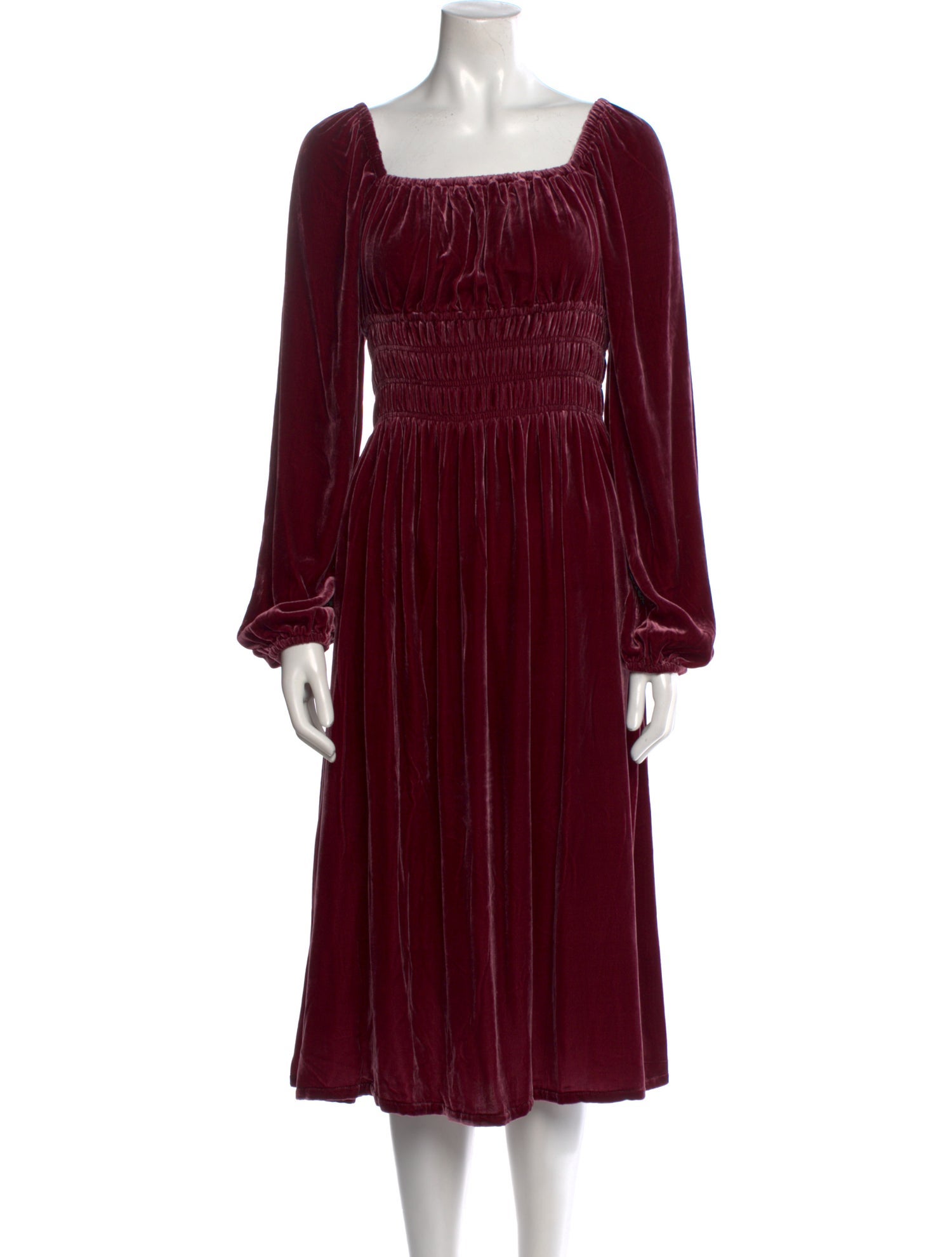 Hill House Home Square Neckline Midi Length Dress