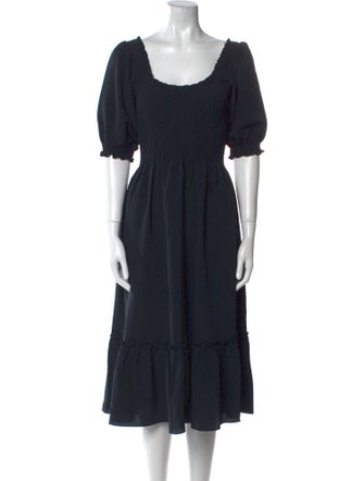 Hill House Home Scoop Neck Midi Length Dress