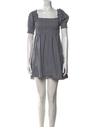 Hill House Home Plaid Print Mini Dress