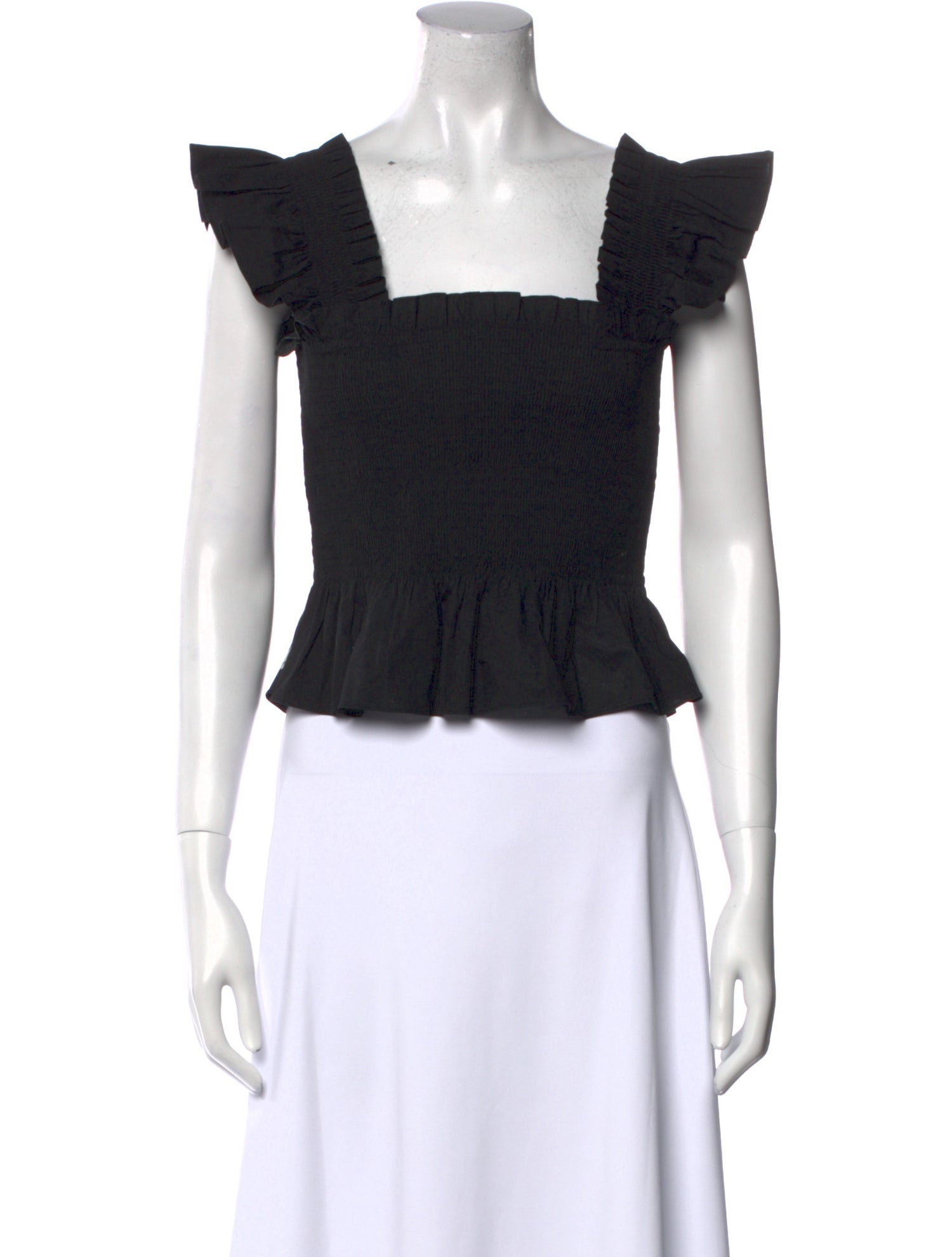 Hill House Home Square Neckline Short Sleeve Crop Top