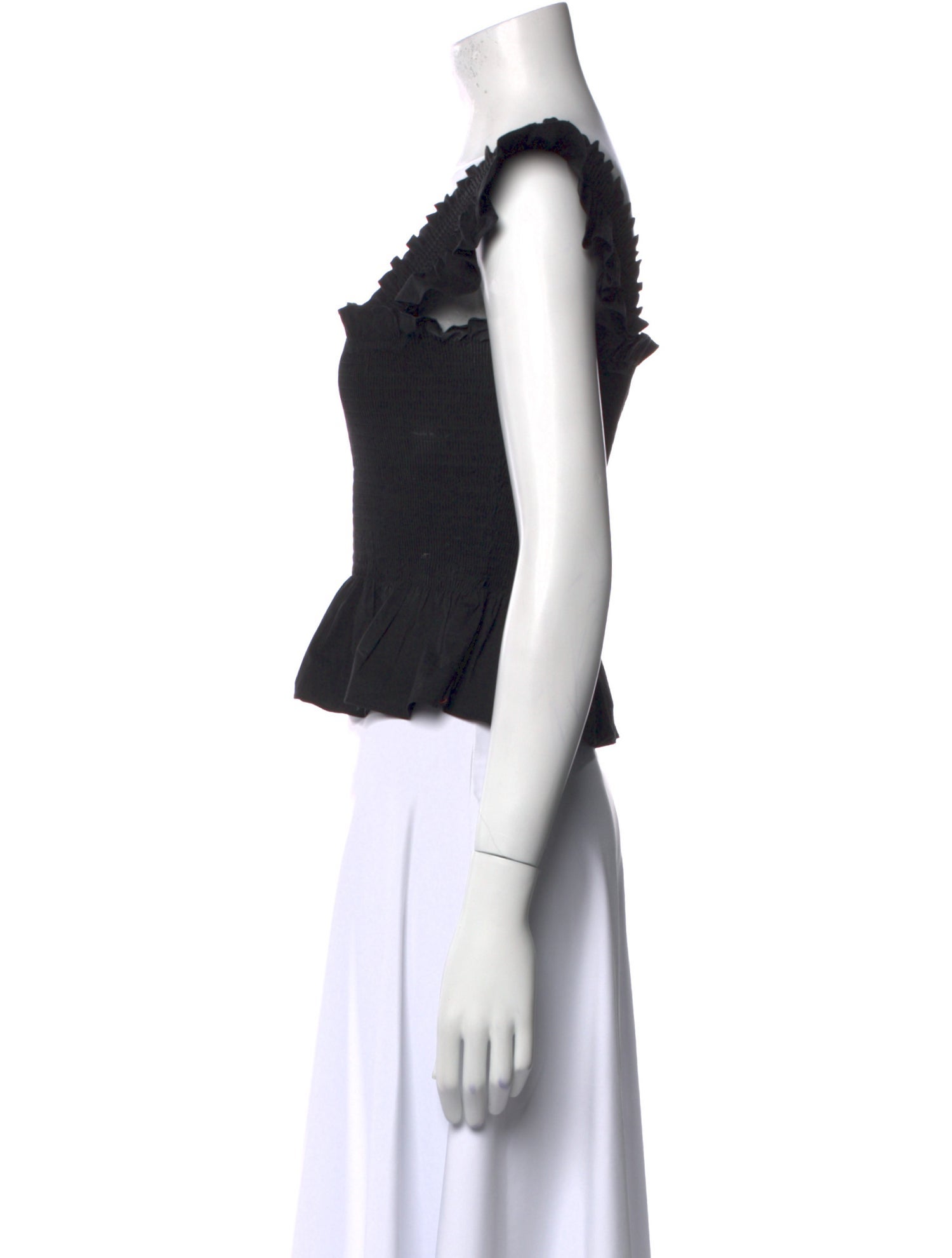 Hill House Home Square Neckline Short Sleeve Crop Top