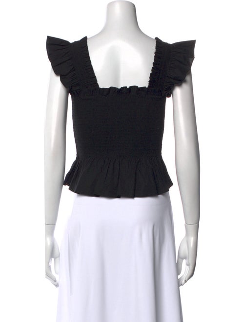 Hill House Home Square Neckline Short Sleeve Crop Top