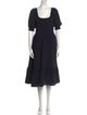 Hill House Home Square Neckline Midi Length Dress