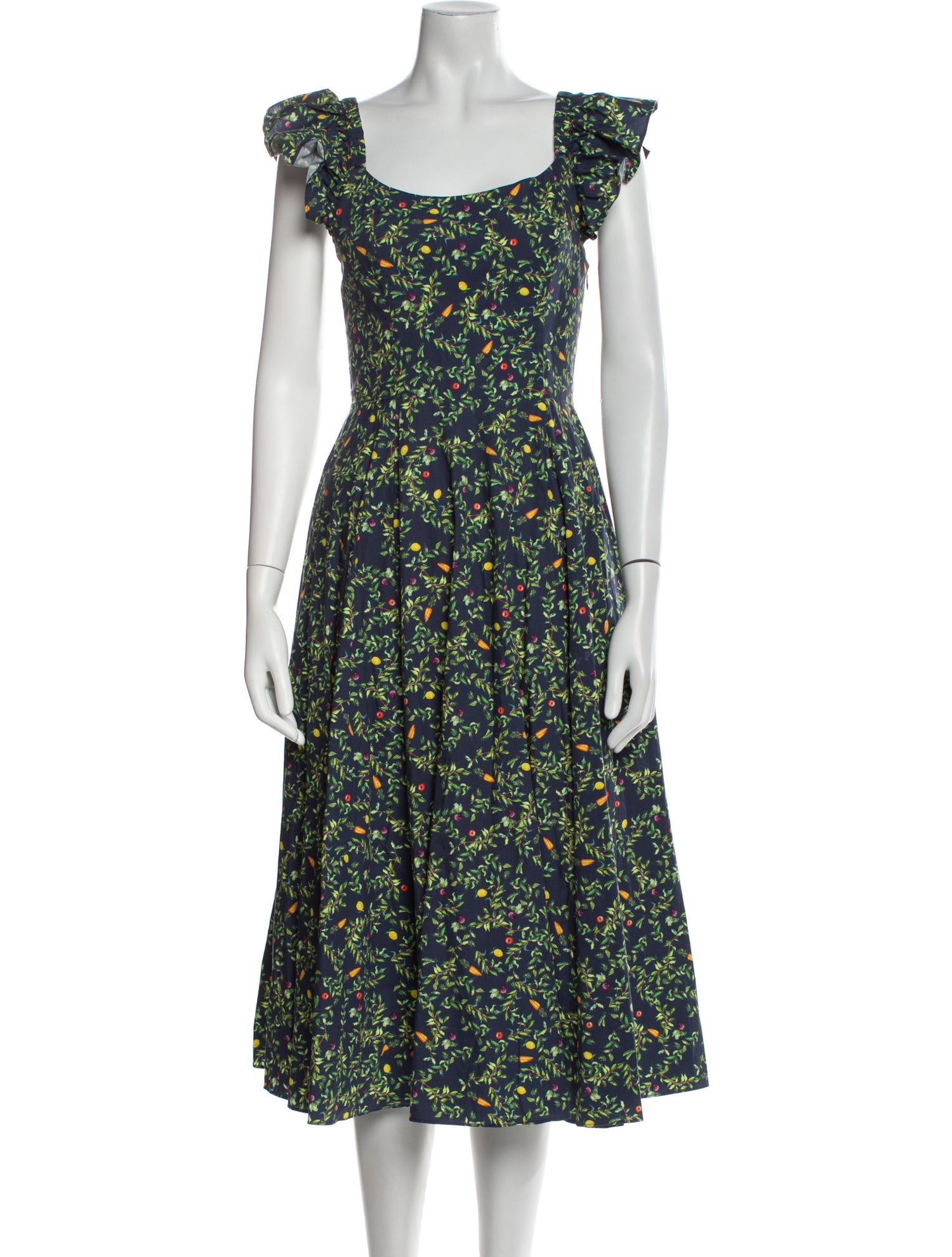 Hill House Home Floral Print Midi Length Dress