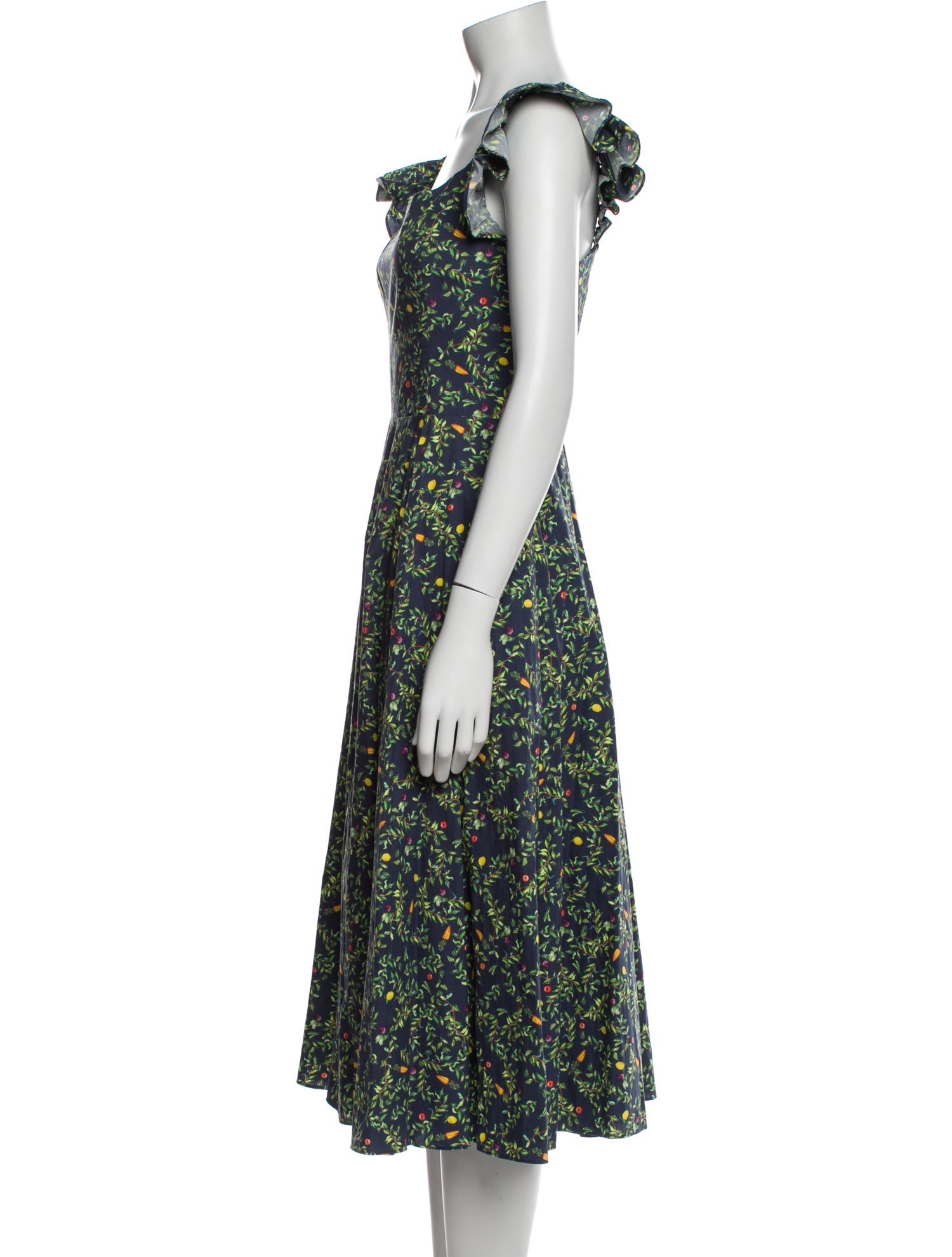 Hill House Home Floral Print Midi Length Dress