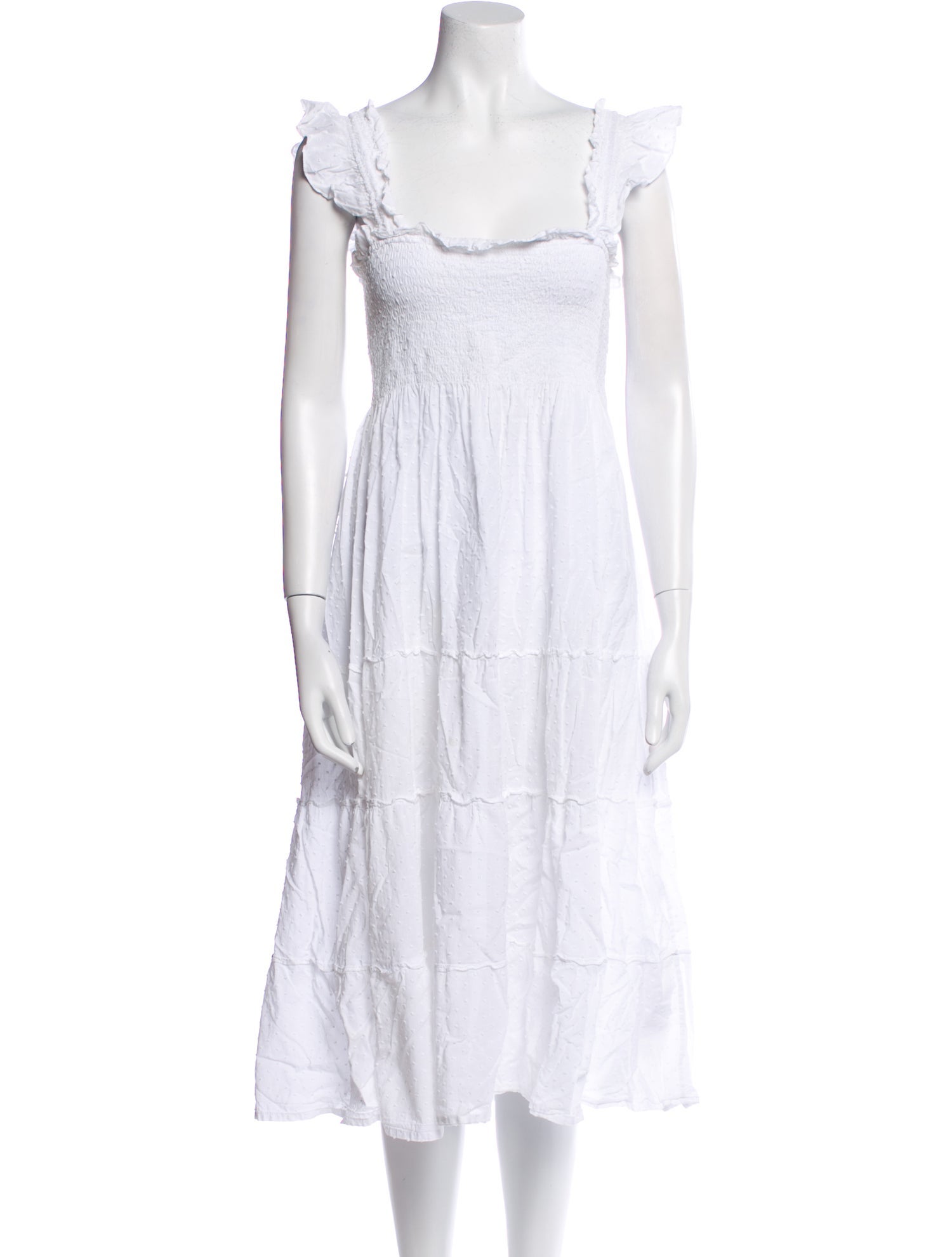 Hill House Home Square Neckline Midi Length Dress