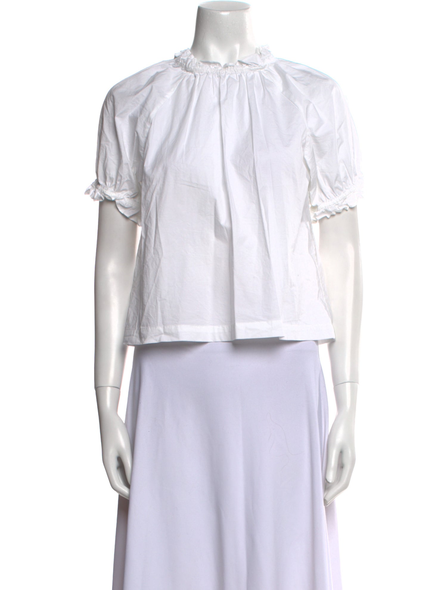 Hill House Home Mock Neck Short Sleeve Crop Top