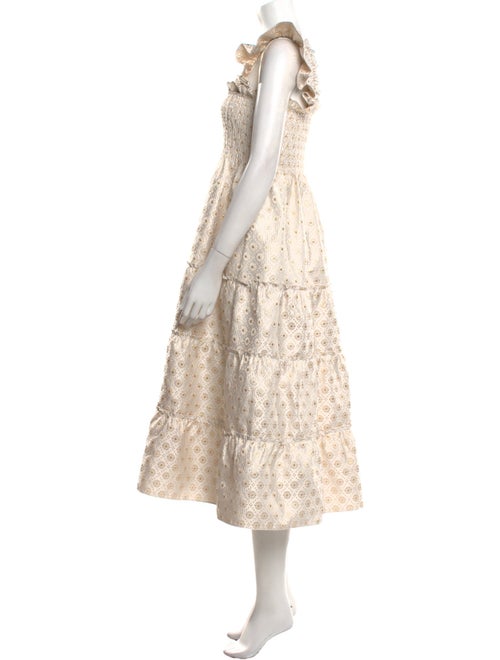 Hill House Home Floral Print Midi Length Dress