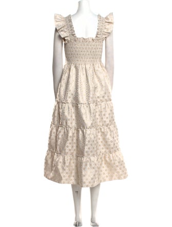 Hill House Home Floral Print Midi Length Dress