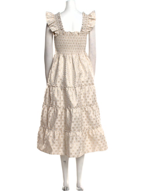 Hill House Home Floral Print Midi Length Dress