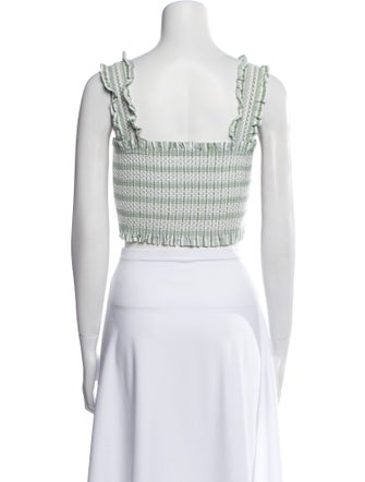 Hill House Home Patterned Square Neckline Crop Top