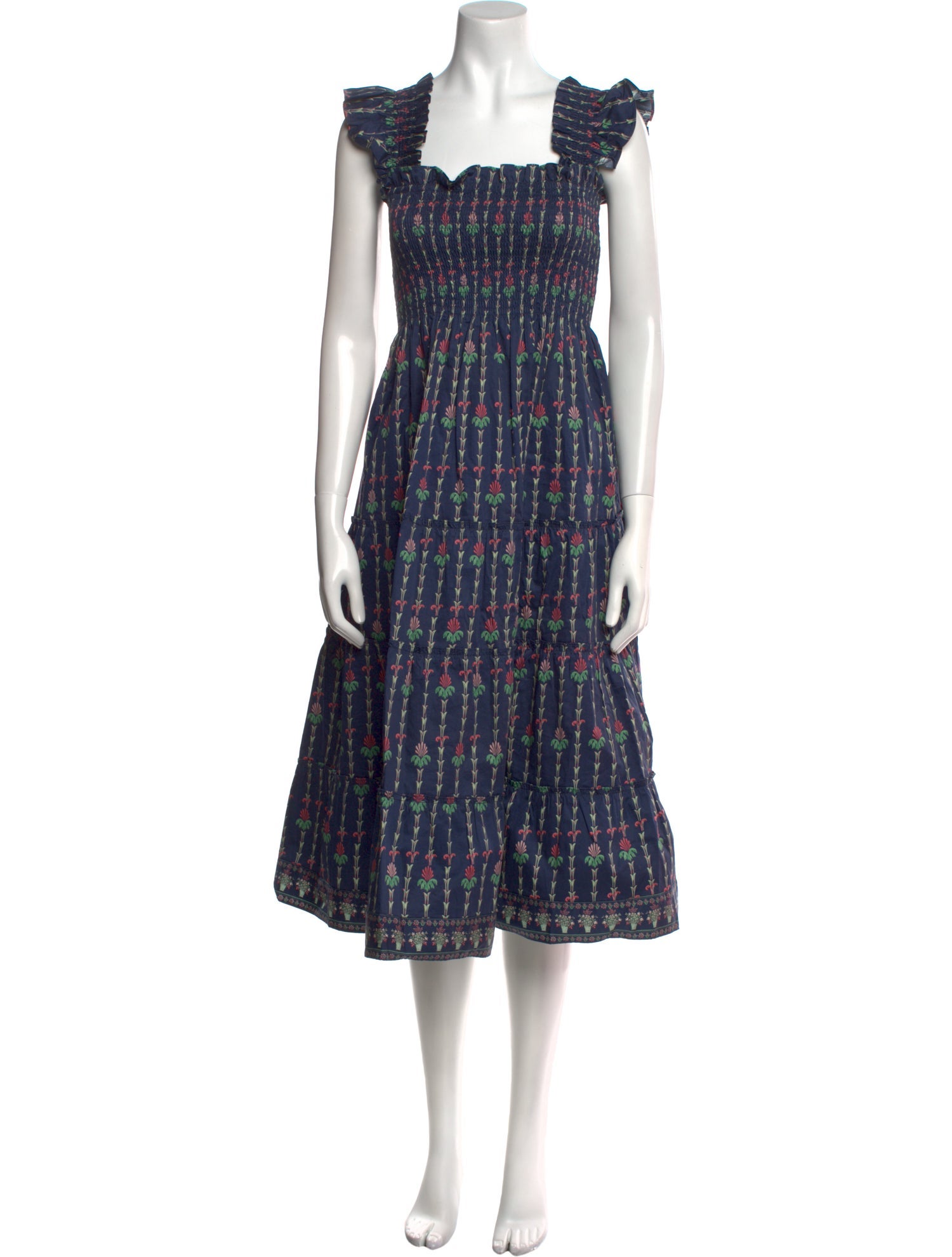 Hill House Home Printed Midi Length Dress w/ Tags