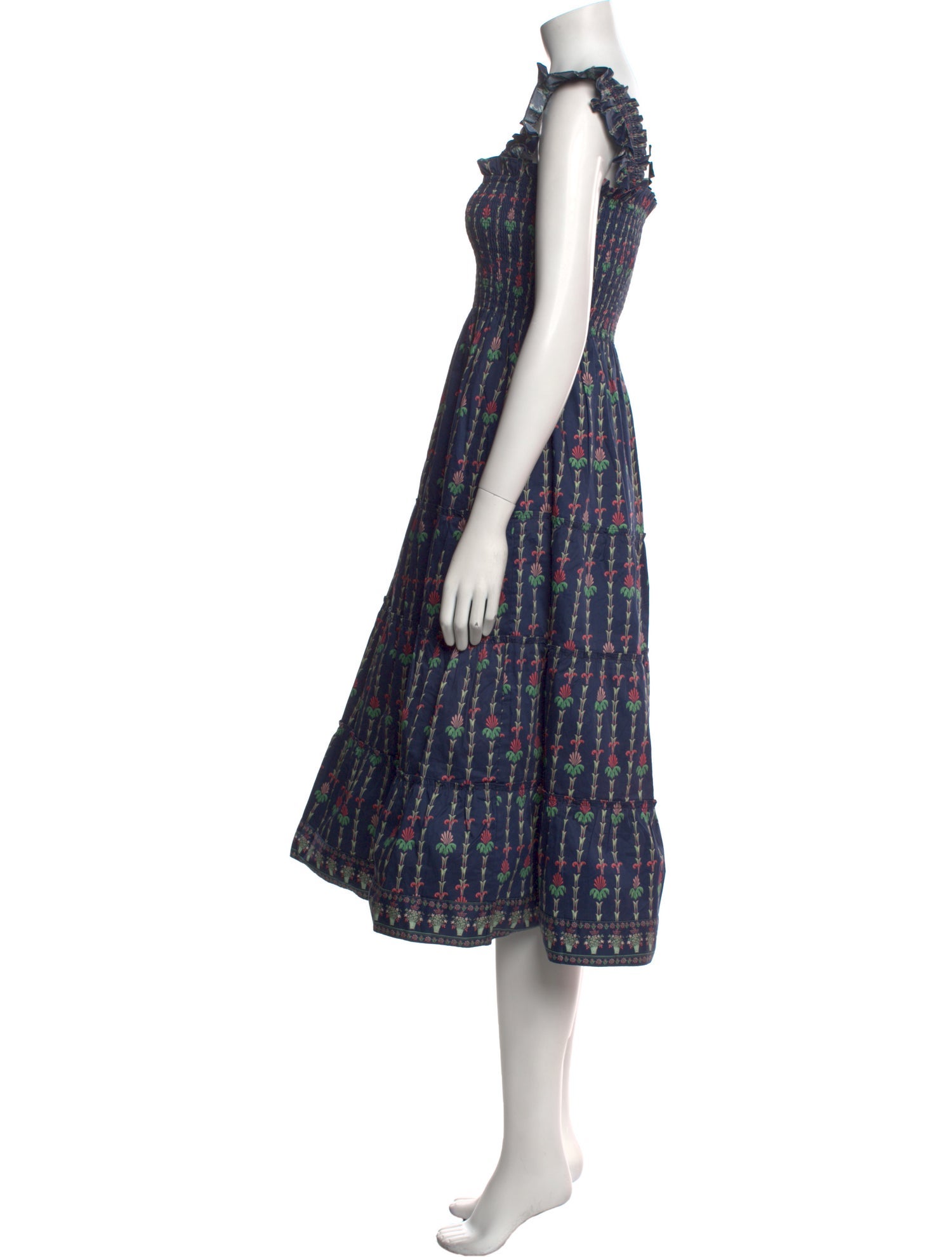 Hill House Home Printed Midi Length Dress w/ Tags