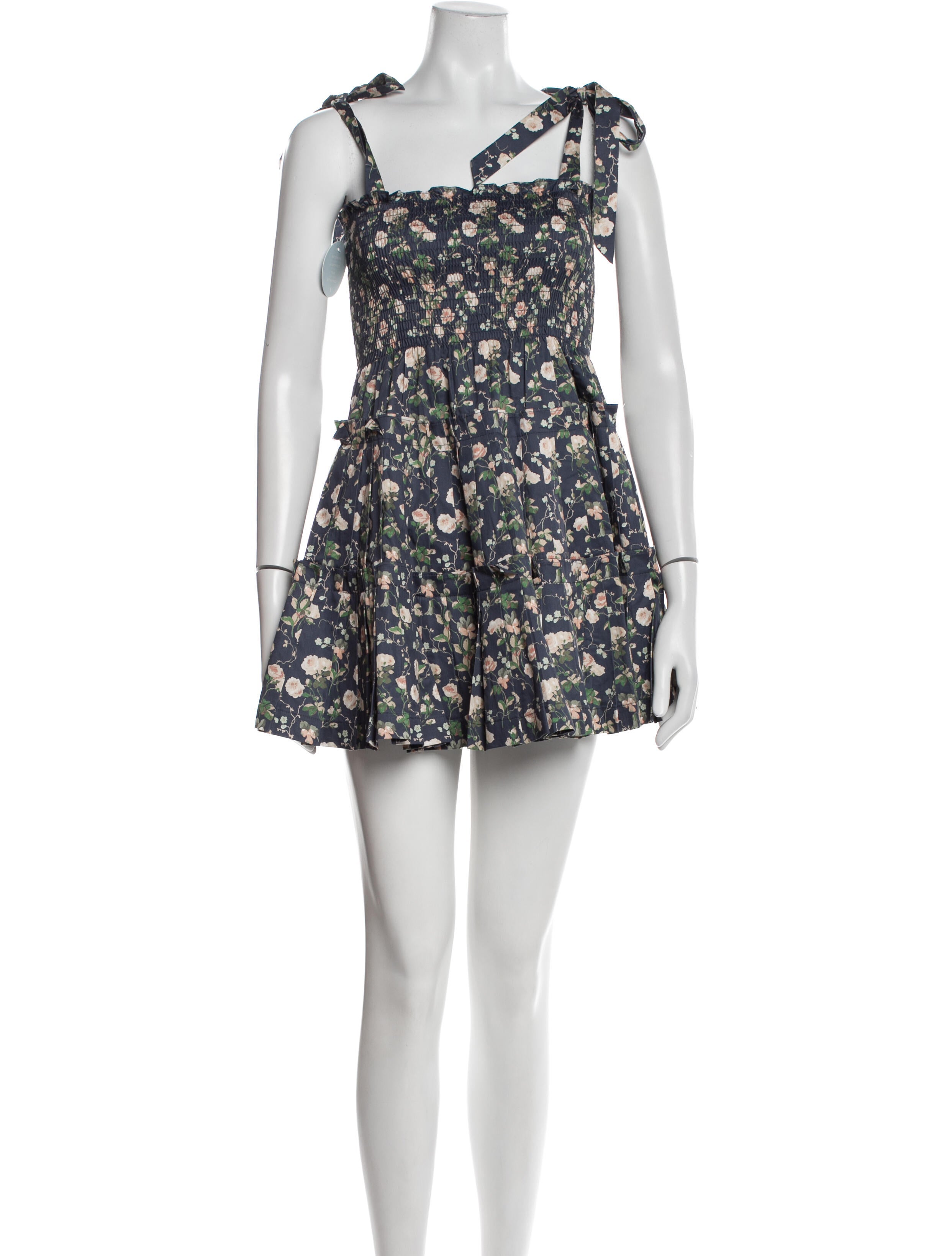 Hill House Home Floral Print Mini Dress w/ Tags