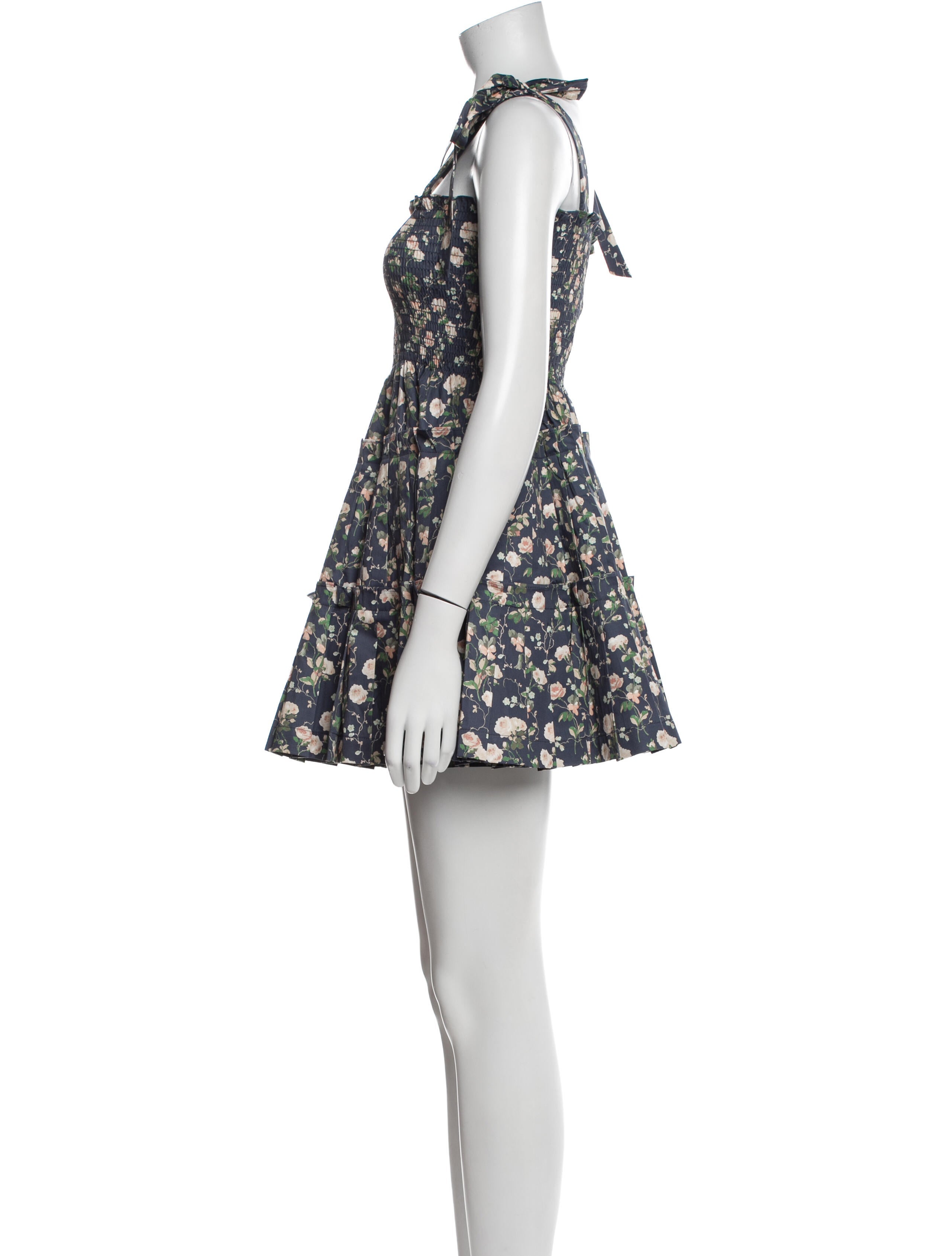 Hill House Home Floral Print Mini Dress w/ Tags