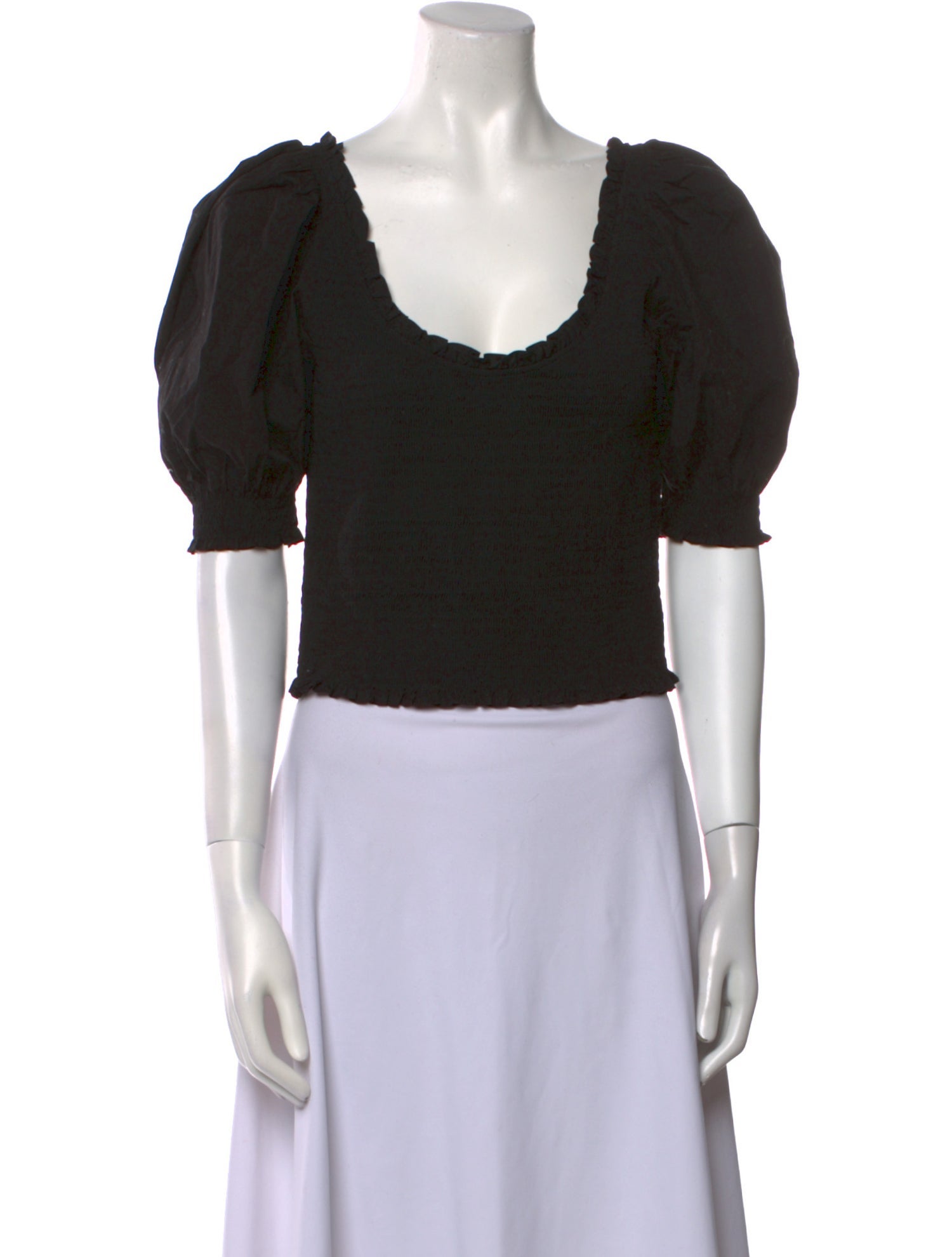 Hill House Home Scoop Neck Short Sleeve Crop Top