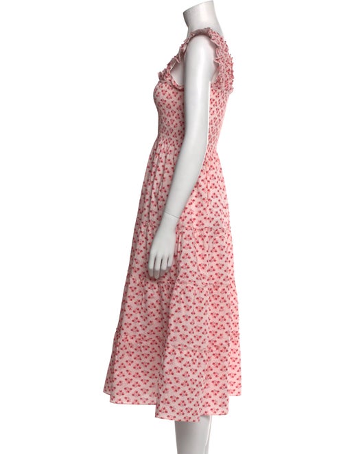 Hill House Home Polka Dot Print Midi Length Dress