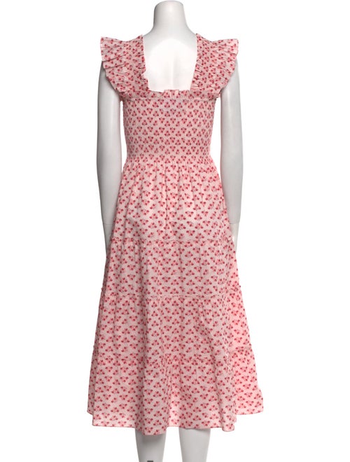 Hill House Home Polka Dot Print Midi Length Dress