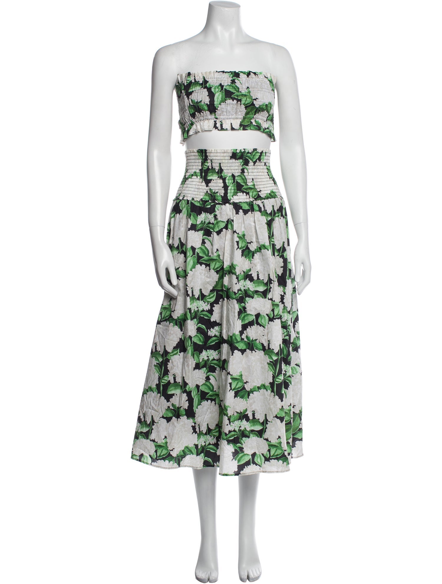 Hill House Home Floral Print Strapless Sweater