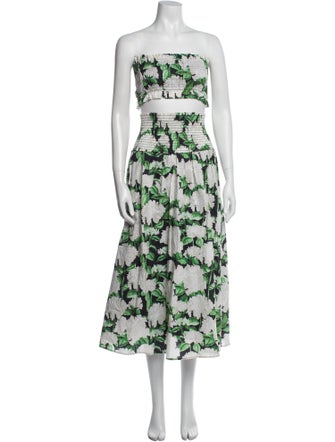 Hill House Home Floral Print Strapless Sweater