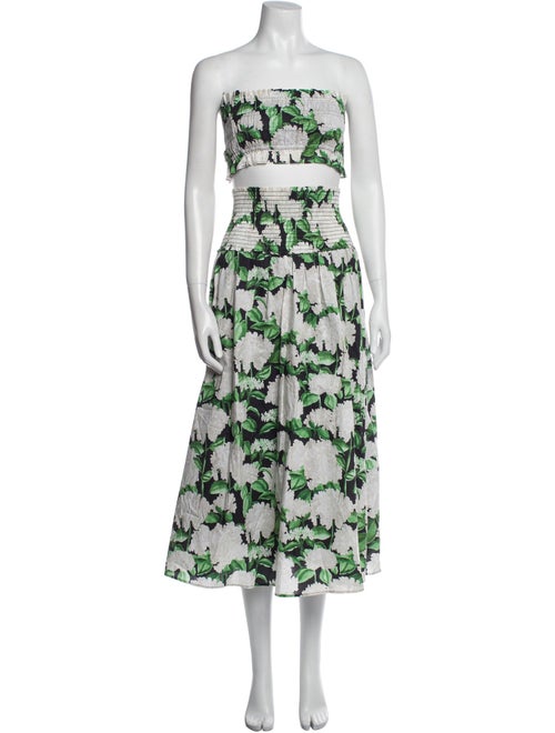 Hill House Home Floral Print Strapless Sweater