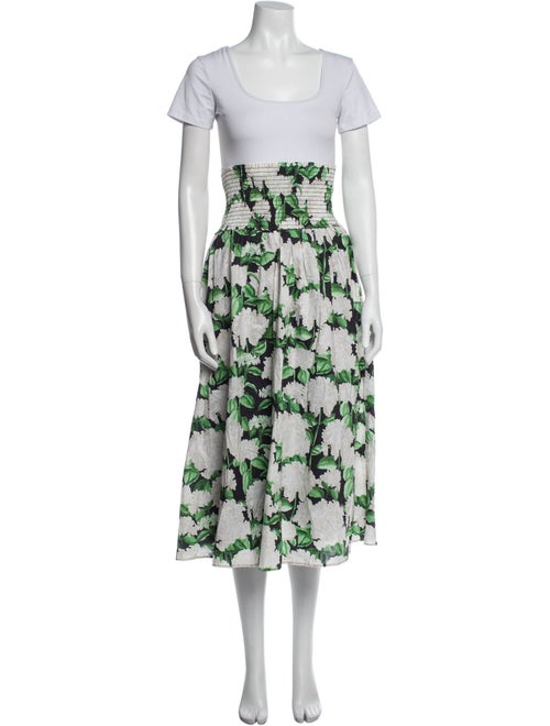 Hill House Home Floral Print Strapless Sweater