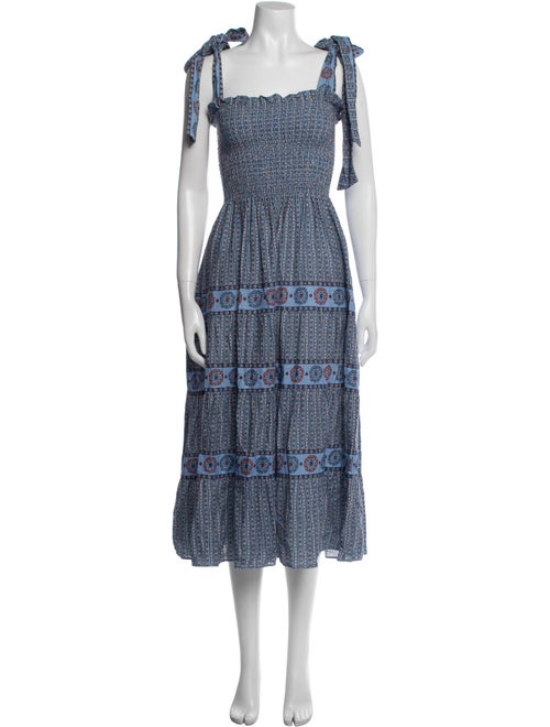 Hill House Home Printed Midi Length Dress