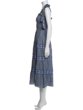 Hill House Home Printed Midi Length Dress